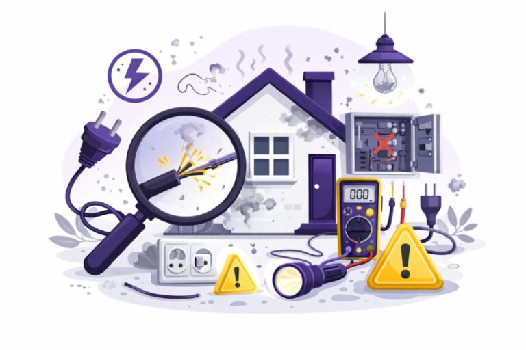 Electrical issues in Cardiff rental property including fuse box and lighting problems